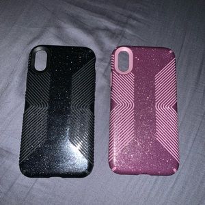 Two grip speck sparkle cases iPhone XR